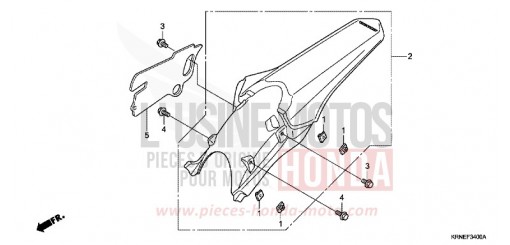 GARDE-BOUE ARRIERE CRF250RD de 2013